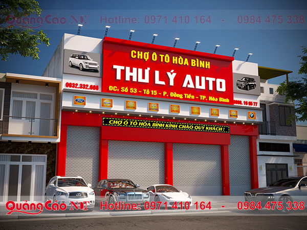 Làm biển quảng cáo led cho ga ra ô tô tại Hà Nội